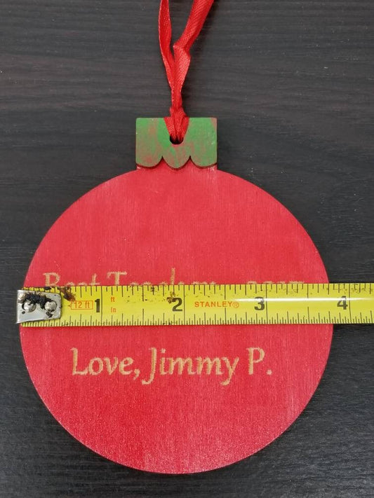 Baby' 1st Christmas Personalized Wood Ornament, Christmas Wood Ornament, Personalized Wood Ornament, Christmas Tree, Engraved Tree Ornament