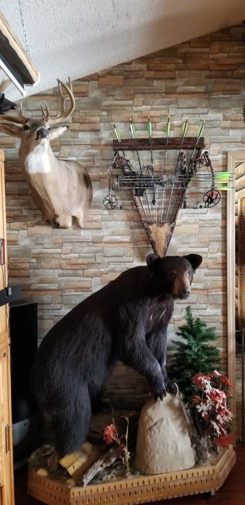 Archery Display Rack, Bow and Arrow Rack, Bow Wood Holder,Rustic Wood, Bow and Arrow Storage, Hunters Gift