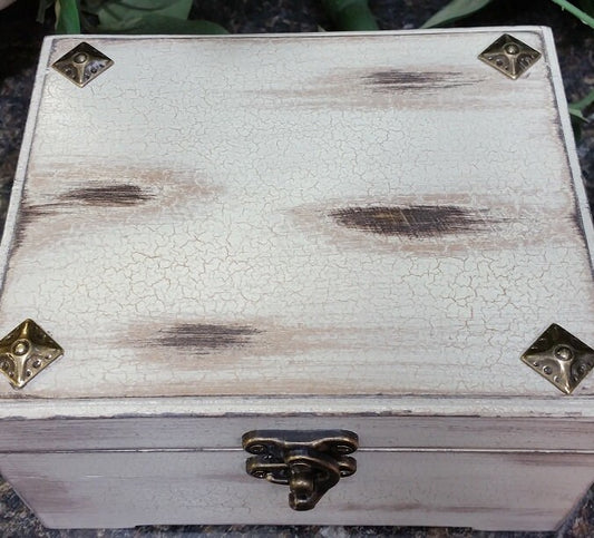 Distressed Wood Essential Oil Box, Essential Oil Safe, Essential Oil Storage, Stained Oil Wooden Box