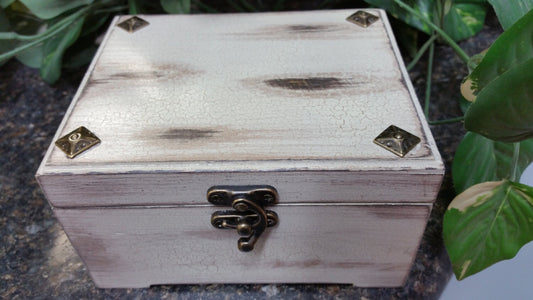 Distressed Wood Essential Oil Box, Essential Oil Safe, Essential Oil Storage, Stained Oil Wooden Box