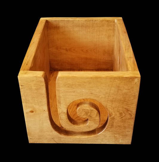 Stained Wooden Yarn Box,Engraved Personalized Yarn Storage Box,Yarn Bowl,Wood Box, Knitting Yarn Box, Crochet Storage Box, Yarn Holder,