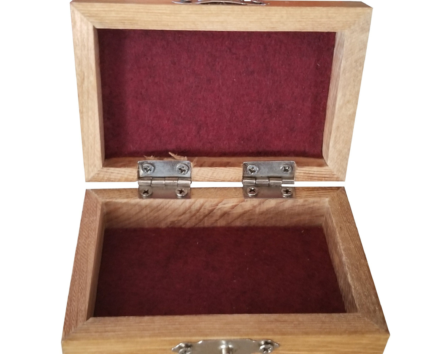 Custom Size Guitar Pick Box, Small Guitar Box, Trinket Box, Box with Guitar on it,Ring Box, Keepsake Box, Red Distressed Box, Wood Box