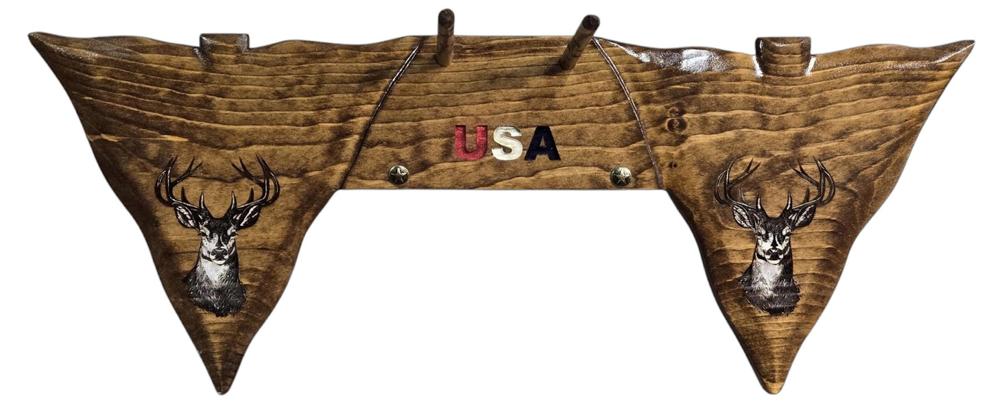 Handmade Archery Crossbow Rack, Wall Mounted, Crossbow Rack, Rustic Wood Crossbow Rack, Holder, Hunting, Archery, Crossbow Wall Holder,